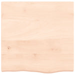 Piano Bagno 60x60x(2-4) cm in Legno Massello Non Trattato