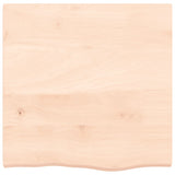 Piano Bagno 60x60x(2-4) cm in Legno Massello Non Trattato