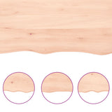 Piano Bagno 60x60x(2-4) cm in Legno Massello Non Trattato