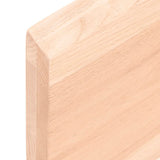 Piano Bagno 100x30x(2-4) cm in Legno Massello Non Trattato