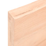 Piano Bagno 100x30x(2-6) cm in Legno Massello Non Trattato