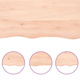 Piano Bagno 100x60x(2-6) cm in Legno Massello Non Trattato
