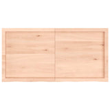 Piano Bagno 120x60x(2-6) cm in Legno Massello Non Trattato