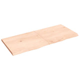 Piano Bagno 140x60x(2-4) cm in Legno Massello Non Trattato