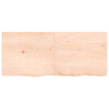 Piano Bagno 140x60x(2-6) cm in Legno Massello Non Trattato