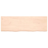 Piano Bagno 180x60x(2-6) cm in Legno Massello Non Trattato