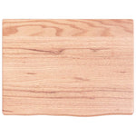 Piano Bagno Marrone Chiaro 40x30x2 cm Legno Massello Trattato