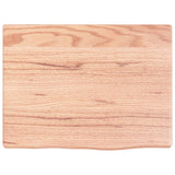 Piano Bagno Marrone Chiaro 40x30x2 cm Legno Massello Trattato