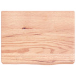 Piano Bagno Marrone 40x30x(2-6) cm Legno Massello Trattato