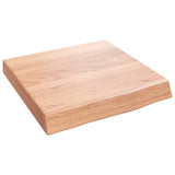 Piano Bagno Marrone 40x40x(2-6) cm Legno Massello Trattato