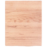 Piano Bagno Marrone Chiaro 40x50x2 cm Legno Massello Trattato