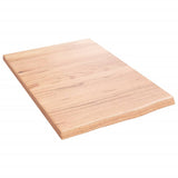 Piano Bagno Marrone Chiaro 40x60x2 cm Legno Massello Trattato