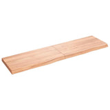 Piano Bagno Marrone 120x30x(2-4) cm Legno Massello Trattato