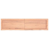 Piano Bagno Marrone 120x30x(2-4) cm Legno Massello Trattato