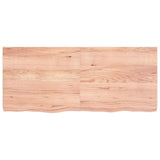 Piano Bagno Marrone 140x60x(2-6) cm Legno Massello Trattato