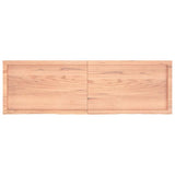 Piano Bagno Marrone 160x50x(2-6) cm Legno Massello Trattato