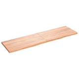 Piano Bagno Marrone 180x50x(2-4) cm Legno Massello Trattato
