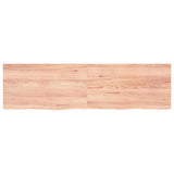 Piano Bagno Marrone 180x50x(2-4) cm Legno Massello Trattato