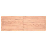 Piano Bagno Marrone 180x60x(2-6) cm Legno Massello Trattato