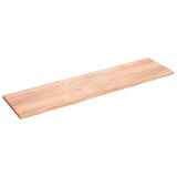 Piano Bagno Marrone 200x50x(2-4) cm Legno Massello Trattato