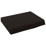 Piano Bagno Marrone Scuro 40x30x(2-6)cm Legno Massello Trattato