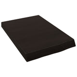 Piano Bagno Marrone Scuro 40x30x(2-6)cm Legno Massello Trattato