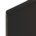 Piano Bagno Marrone Scuro 100x30x2 cm Legno Massello Trattato