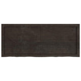 Piano Bagno Marrone Scuro 120x50x(2-4)cm Legno Trattato