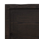 Piano Bagno Marrone Scuro 120x60x(2-4)cm Legno Trattato