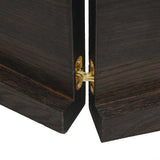 Piano Bagno Marrone Scuro 120x60x(2-4)cm Legno Trattato