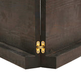 Piano Bagno Marrone Scuro 120x60x(2-6)cm Legno Trattato