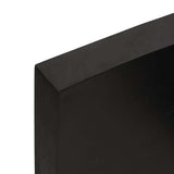 Piano Bagno Marrone Scuro 120x60x(2-6)cm Legno Trattato