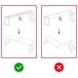 Piano Bagno Marrone Scuro 140x40x(2-6)cm Legno Trattato