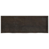 Piano Bagno Marrone Scuro 140x50x(2-4)cm Legno Trattato