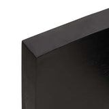 Piano Bagno Marrone Scuro 140x50x(2-6)cm Legno Trattato