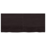 Piano Bagno Marrone Scuro 140x60x(2-4)cm Legno Trattato
