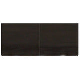 Piano Bagno Marrone Scuro 140x60x(2-6)cm Legno Trattato