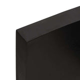 Piano Bagno Marrone Scuro 140x60x(2-6)cm Legno Trattato