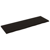 Piano Bagno Marrone Scuro 160x50x(2-4)cm Legno Trattato