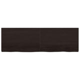 Piano Bagno Marrone Scuro 160x50x(2-4)cm Legno Trattato