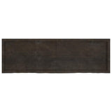 Piano Bagno Marrone Scuro 160x50x(2-6)cm Legno Trattato