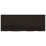 Piano Bagno Marrone Scuro 160x60x(2-4)cm Legno Trattato