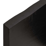Piano Bagno Marrone Scuro 160x60x(2-4)cm Legno Trattato