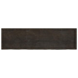 Piano Bagno Marrone Scuro 180x50x(2-4)cm Legno Trattato