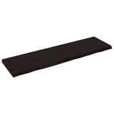 Piano Bagno Marrone Scuro 180x50x(2-6)cm Legno Trattato