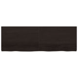 Piano Bagno Marrone Scuro 180x60x(2-6)cm Legno Trattato