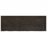 Piano Bagno Marrone Scuro 180x60x(2-6)cm Legno Trattato