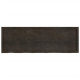 Piano Bagno Marrone Scuro 180x60x(2-6)cm Legno Trattato