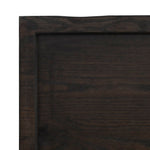 Piano Bagno Marrone Scuro 180x60x(2-6)cm Legno Trattato