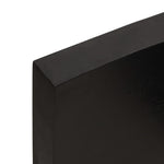 Piano Bagno Marrone Scuro 180x60x(2-6)cm Legno Trattato